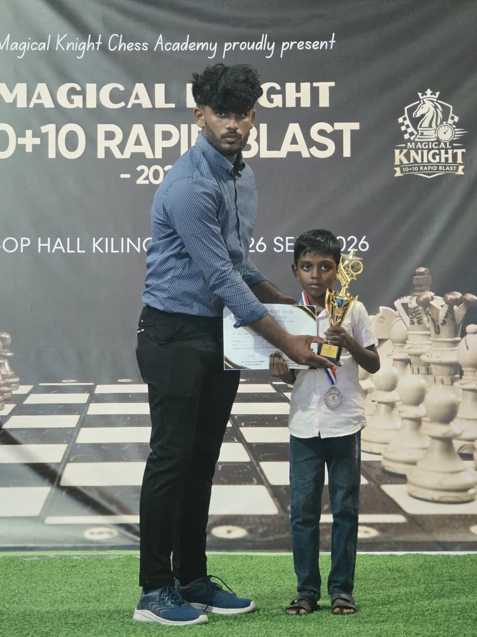 Under 12 Boys award presentation