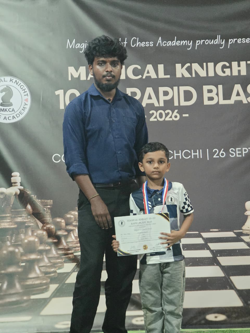 Under 14 Boys award presentation