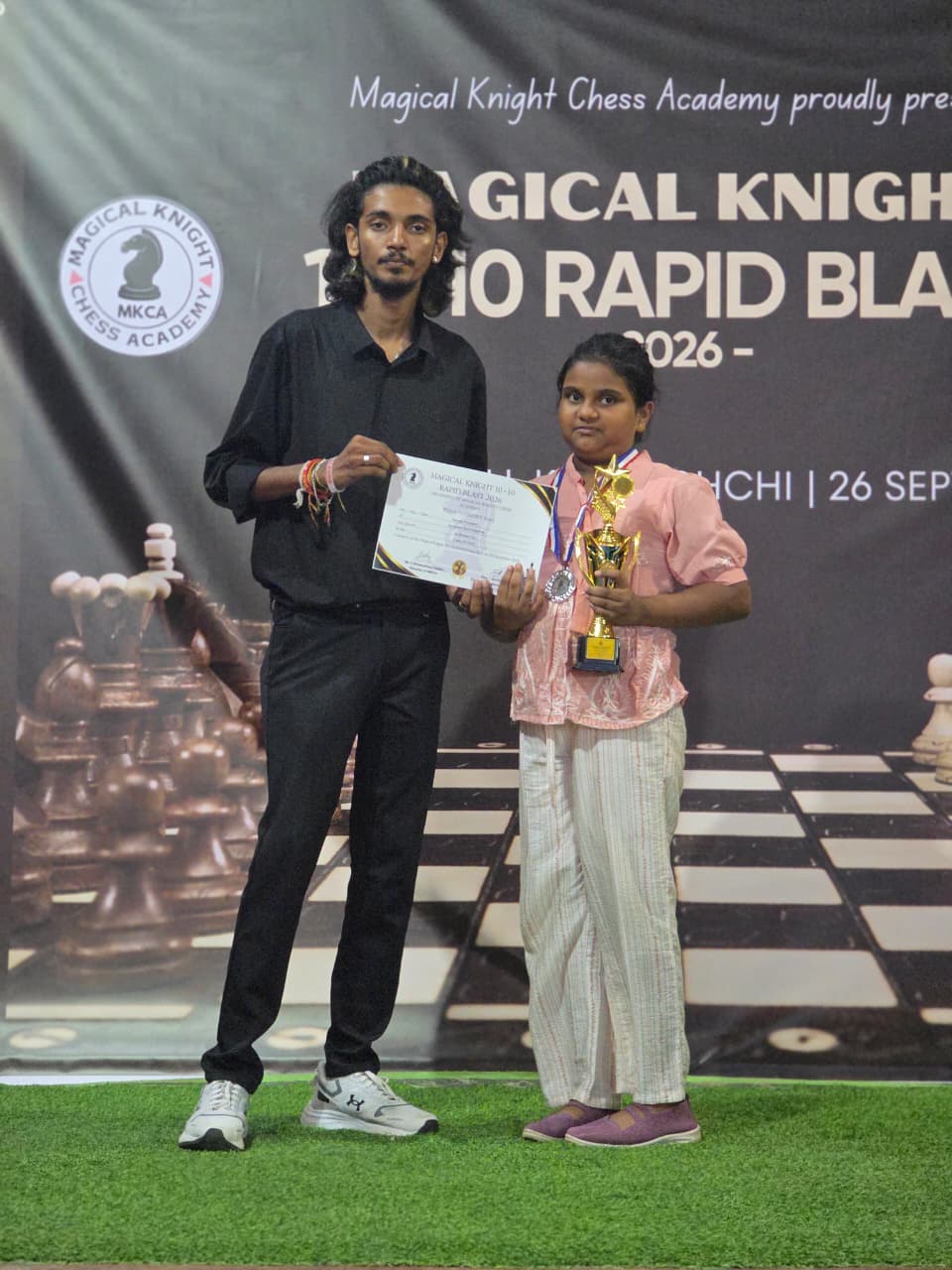 Under 10 Girls award presentation