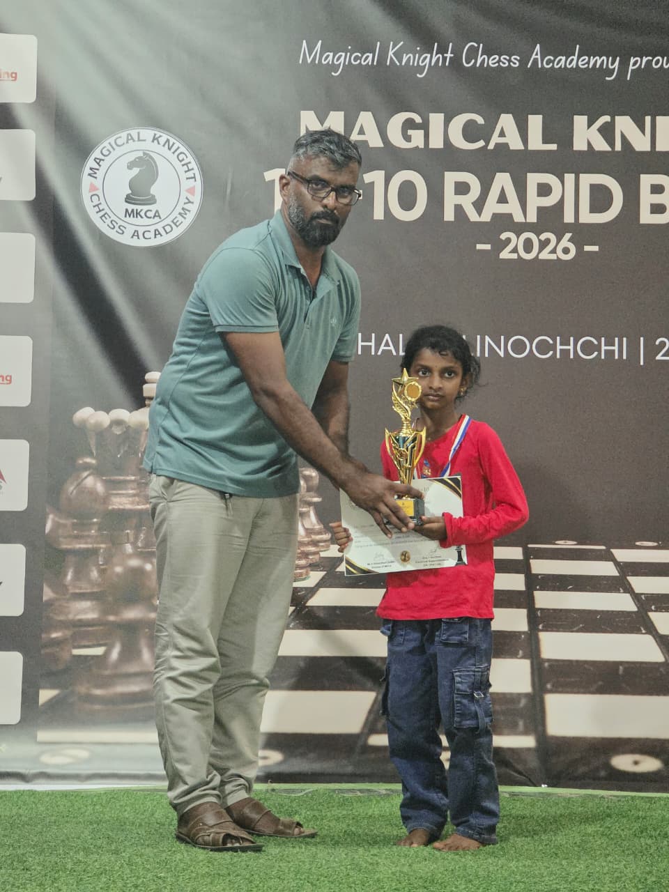 Under 12 Girls award presentation